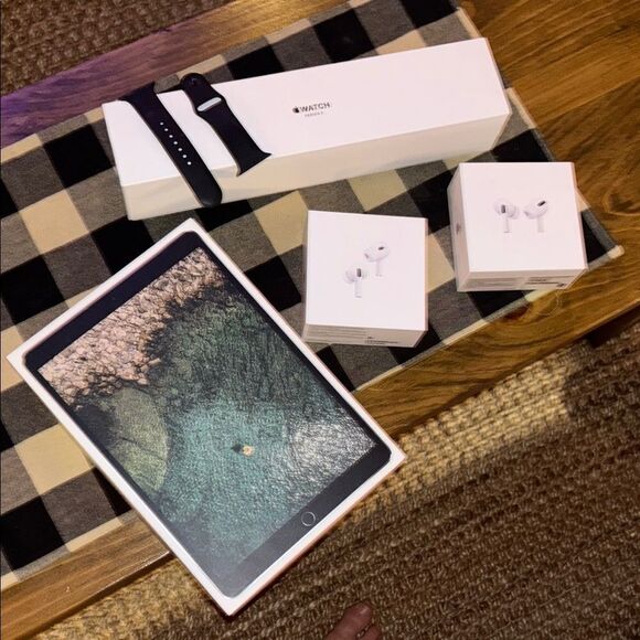 Apple Accessories - Apple products Boxes ONLY ‼️ with Black Apple Watch band